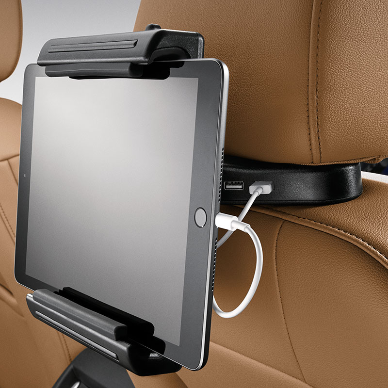 2018 Enclave Universal Tablet Holder with Integrated Power | Rear Seat Entertainment | Single Unit