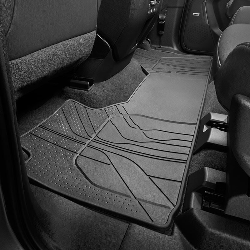 2021 Yukon Floor Mats |  Black |  All-Weather |  Second Row |  Single Piece