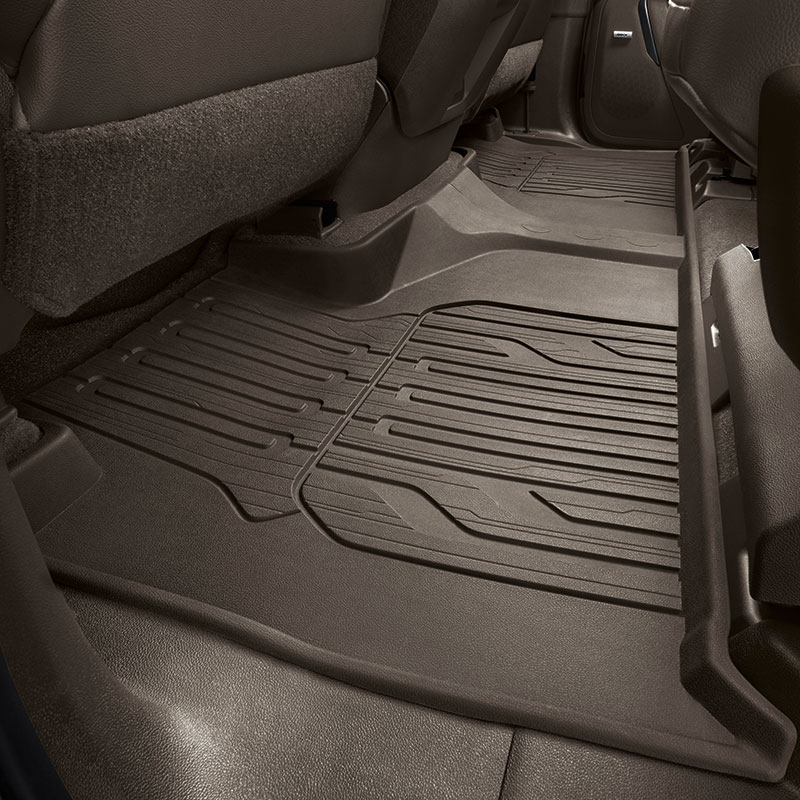 2021 Yukon Floor Liners |  Very Dark Ash Gray |  Second-Row |  Interlocking |  Two Piece Design