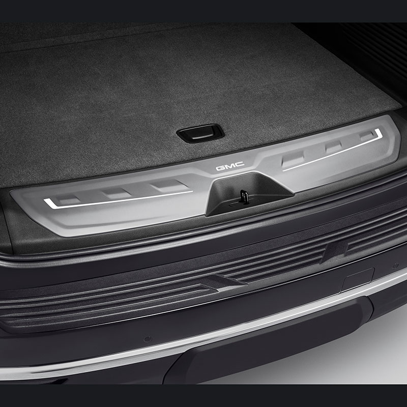 Yukon | Cargo Area Sill Plate | Illuminated | Jet Black Trim | GMC Script