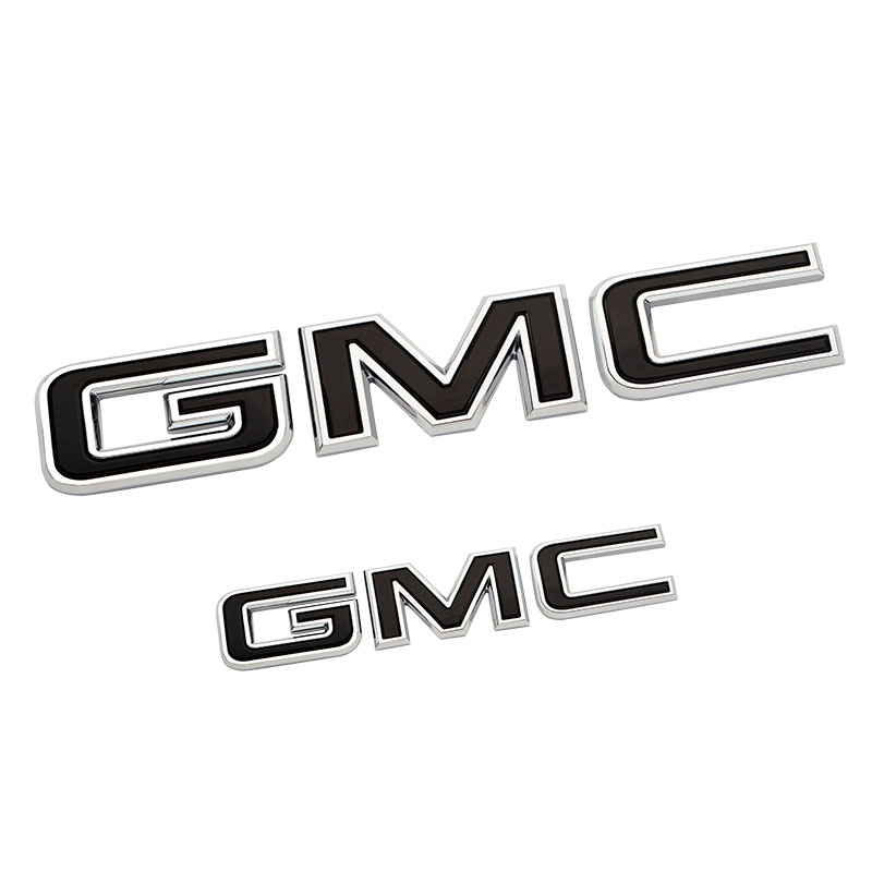  OEM NEW Grille and Liftgate GMC Emblems Black w/Chrome Trim  15-19 Yukon 84395036 : Automotive