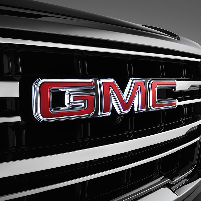 2021 Yukon XL Illuminated GMC Emblem |  Red GMC Logo |  Front Grille