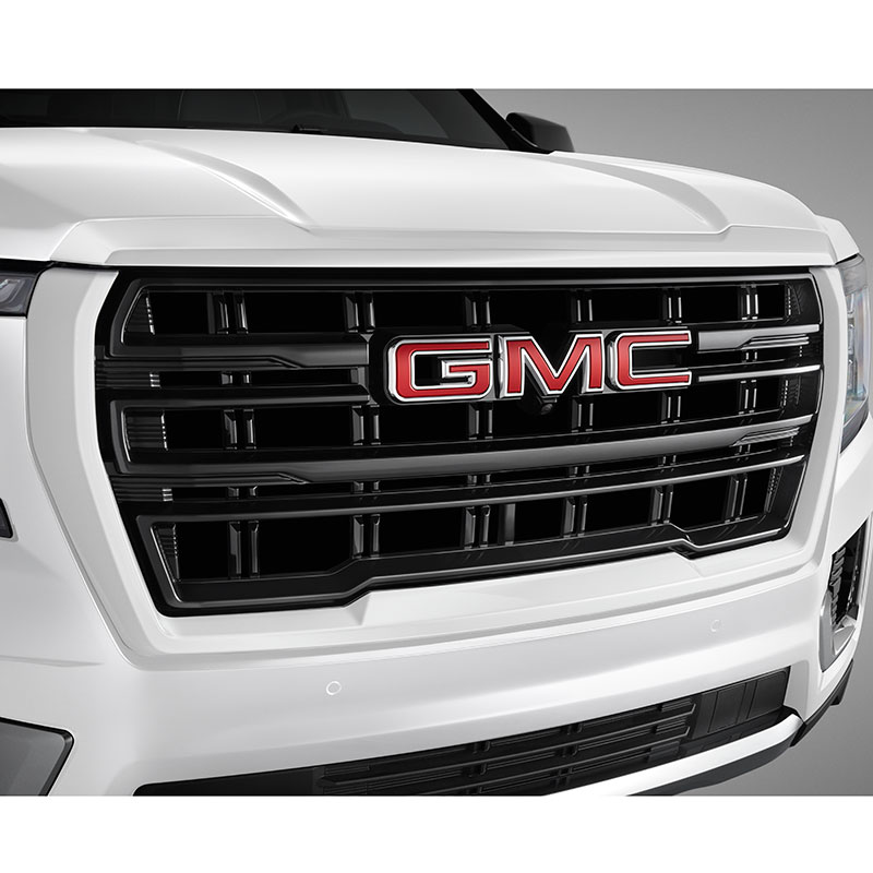 2021 Yukon Grille Upgrade |  Summit White Surround with Black Grille |  GMC Logo |  GAZ