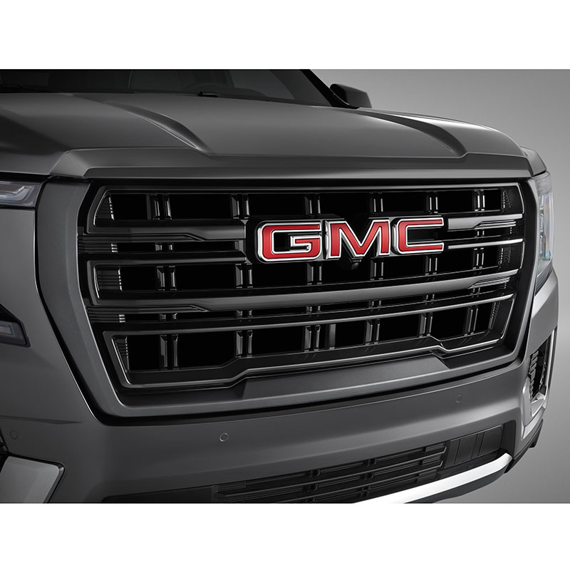 2021 Yukon Grille Upgrade |  Satin Steel Surround with Black Grille |  GMC Logo |  G9K