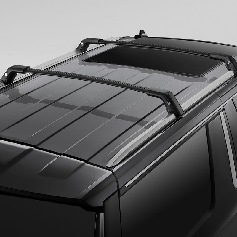 Yukon XL | Roof Rack Cross Rail Package | Black | Adjustable | Locking | Set of Two