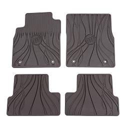 2017 Verano Front and Rear Premium All Weather Floor Mats, Cocoa