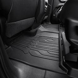 2021 Yukon Floor Liners |  Black |  Second-Row |  Interlocking |  Two Piece Design