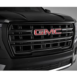 2021 Yukon Grille Upgrade |  Gloss Black Surround with Black Grille |  GMC Logo