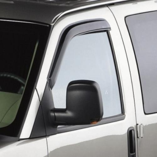 2017 Savannah Van Side Window Weather Deflectors, Smoke