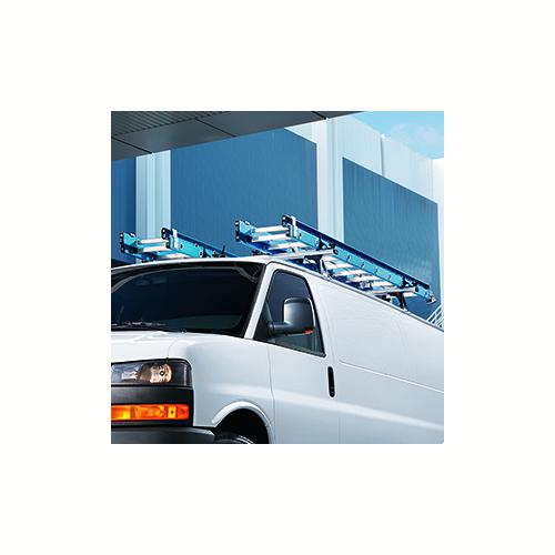 2017 Savannah Van Roof Rack Cross Rail Package | Chrome