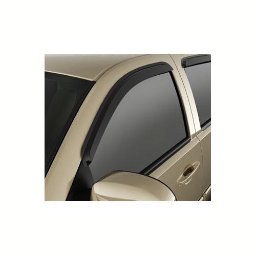 2014 Sierra 3500 Side Window Weather Deflector | Front and Rear Sets | Crew Cab | Smoke