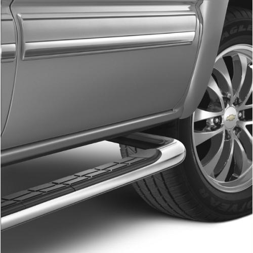 2013 Sierra 1500 Regular Cab Assist Steps, 3 inch Round, Chrome