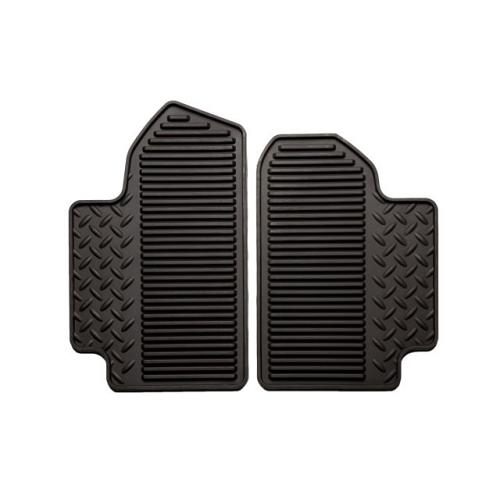 2015 Sierra 1500 Floor Mats Rear Vinyl Replacement Double Cab | Cocoa