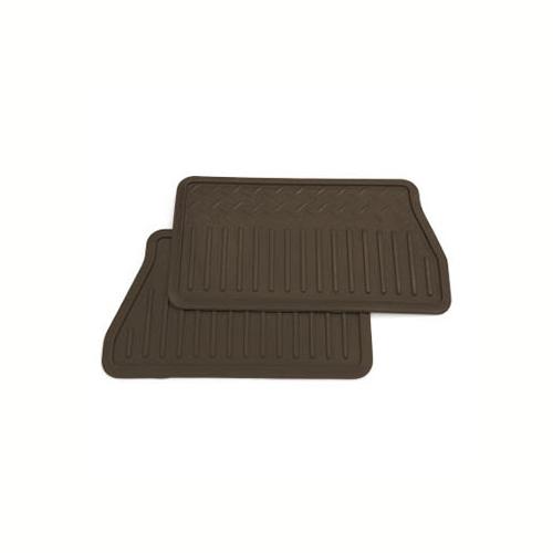 2015 Sierra 3500 Rear Floor Mats | Vinyl Replacement | Crew Cab | Cocoa