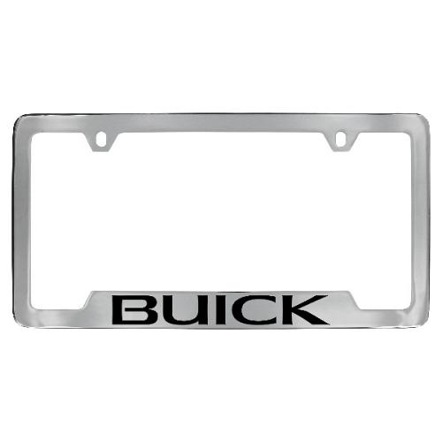 2015 Enclave License Plate Holder Chrome Finish Frame W/ Black Buick Logo