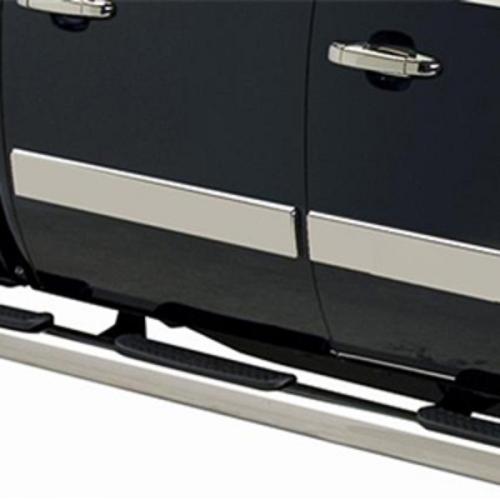 2017 Sierra 1500 Stainless Steel Rocker Panels Dble Cab 6-ft 6-in