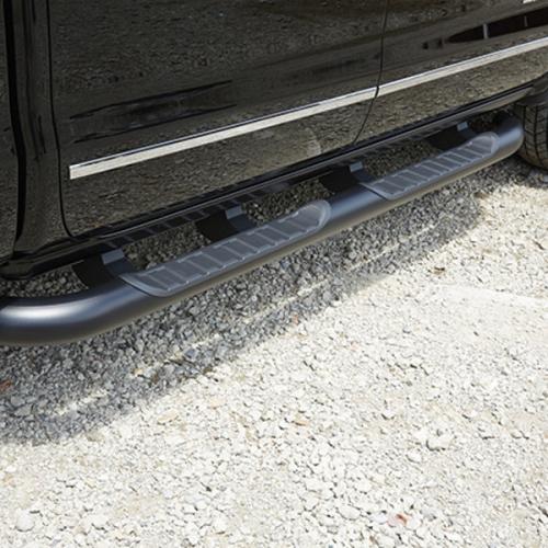 2015 Sierra 3500 Double Cab Assist Steps, 4 inch Round, Black