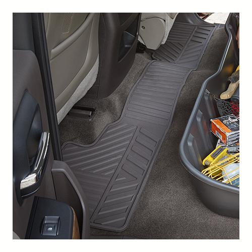 2017 Sierra 2500 Rear Floor Mat | Premium All Weather | Ebony