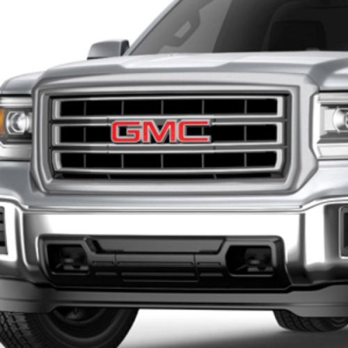 2018 Sierra 3500 Grille, Body Colored inserts and Surround, Silver