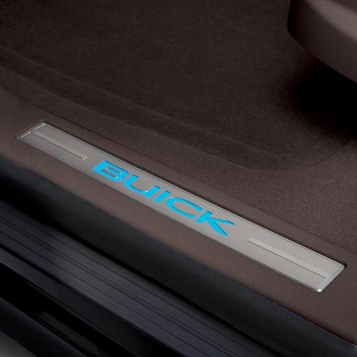 2015 Enclave Front Door Sill Plates | Illuminated | Titanium