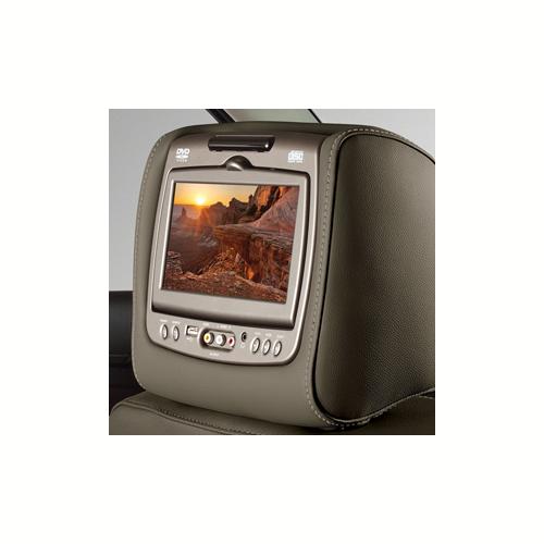 2016 Sierra 2500 Dual DVD Headrest System | Dune Vinyl w Shale Stitchin