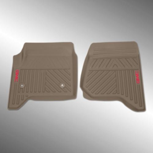 2017 Sierra 1500 Floor Mats Front Premium All Weather | Dune