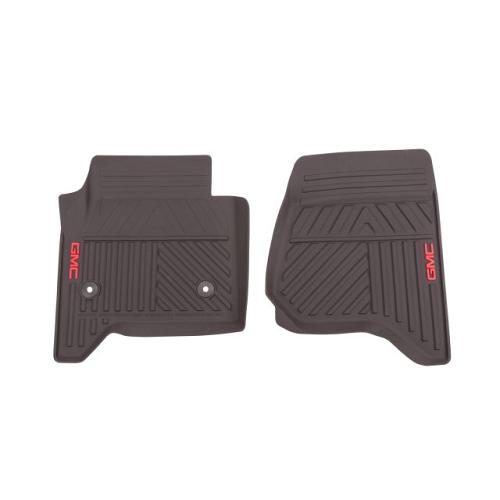 2014 Sierra 1500 Floor Mats Front Premium All Weather | Cocoa