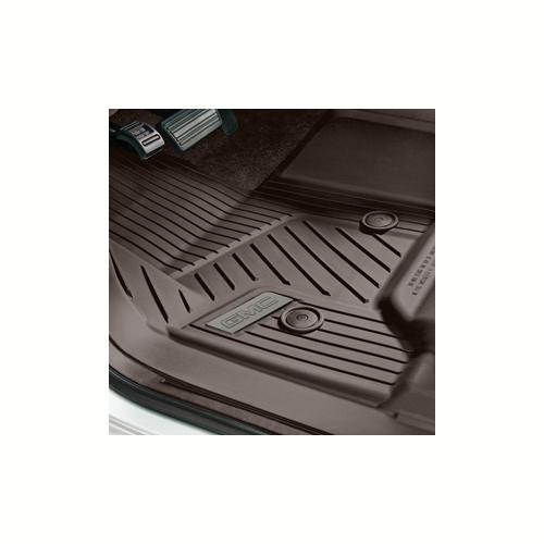 2017 Sierra 1500 Premium All Weather Floor Liners Front | Cocoa