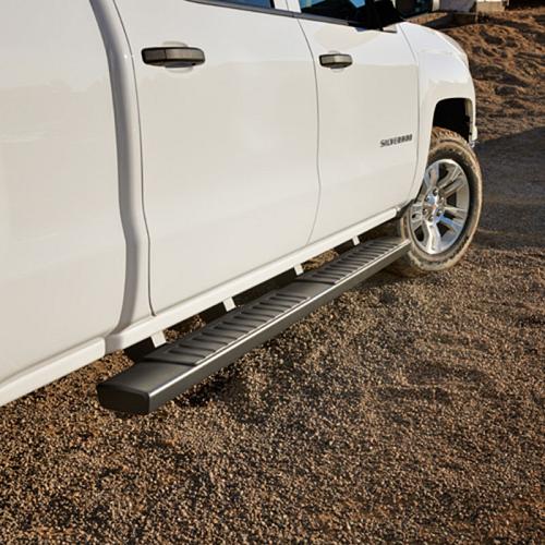 2017 Sierra 2500 Double Cab Assist Steps | 6 inch Oval | Black