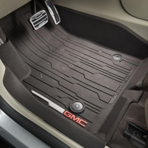 2017 Acadia Premium All Weather Floor Liners | Front | Dark Ash Grey (4H