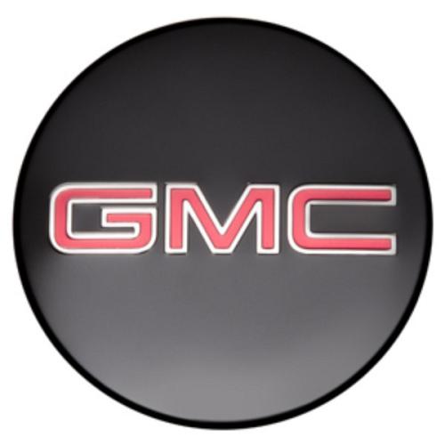 2017 Canyon Center Caps | Black with Red GMC Logo | Set of 4