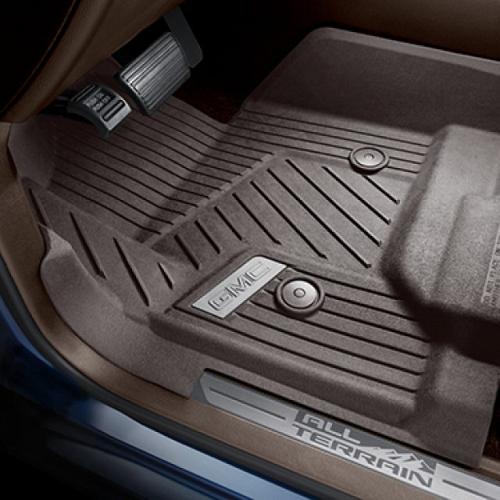 2018 Sierra 1500 Floor Liners Front Row | Premium All Weather in Cocoa