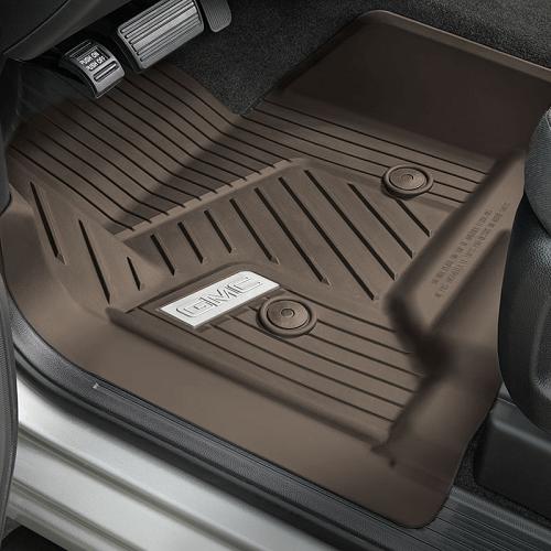 2018 Sierra 3500 Premium All Weather Floor Liners Front | Cocoa