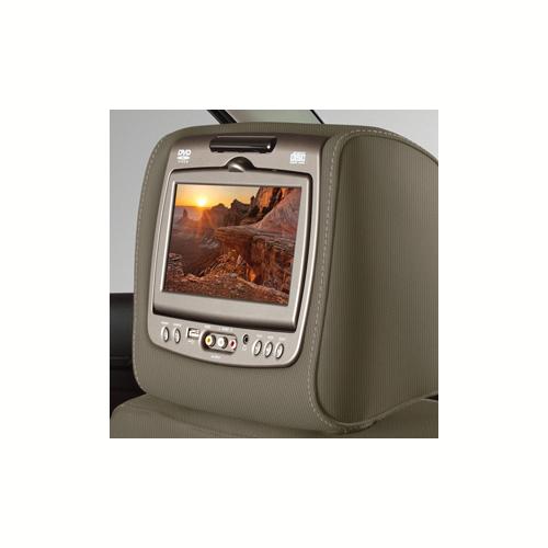 2018 Sierra 2500 Dual DVD Headrest System | Dune Cloth w Shale Stitc