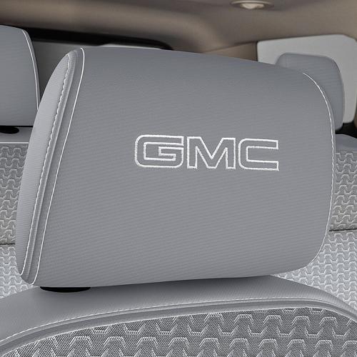 2021 Acadia Headrest | Light Ash Gray Cloth | Embroidered GMC Script | Single