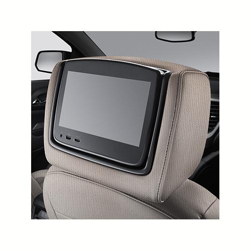 Acadia Rear Seat Infotainment System | Headrest LCD Monitors | Light Ash Gray Cloth