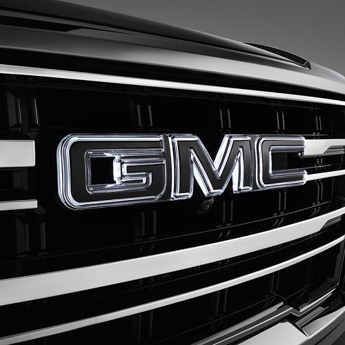 2021 Yukon Illuminated Gmc Emblem Black Gmc Logo Front Grille And