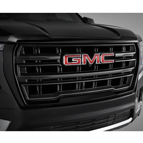 2021 Yukon Grille Upgrade |  Gloss Black Surround with Black Grille |  GMC Logo